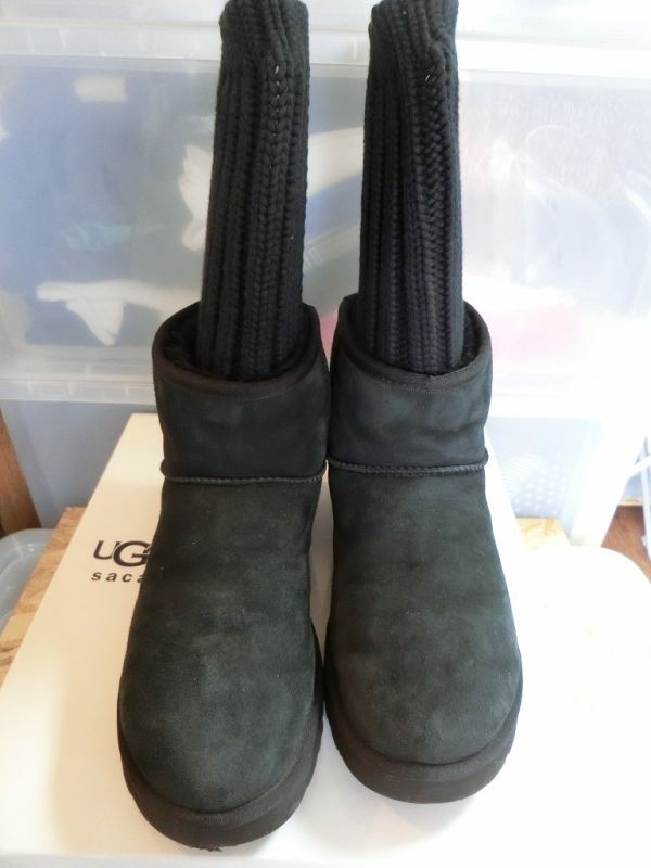 UGG x sacai KNIT CLASSIC MINI II ニット クラシック ミニ 2 US10 28.0cm ブラック #1102990 サカイ アグ_画像3