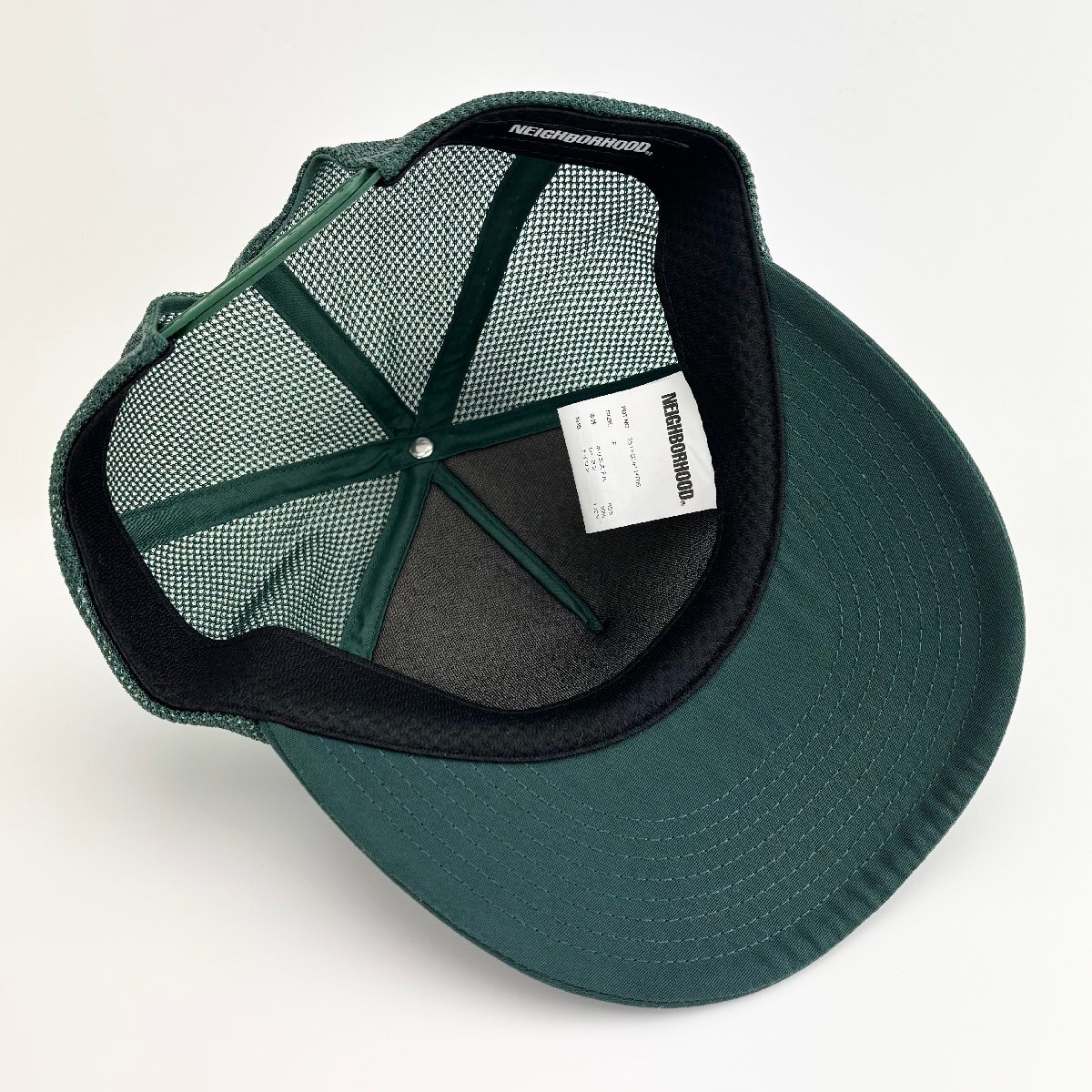 極美品 NEIGHBORHOOD MESH CAP GREEN ネイバーフッド メッシュキャップ グリーン_画像3