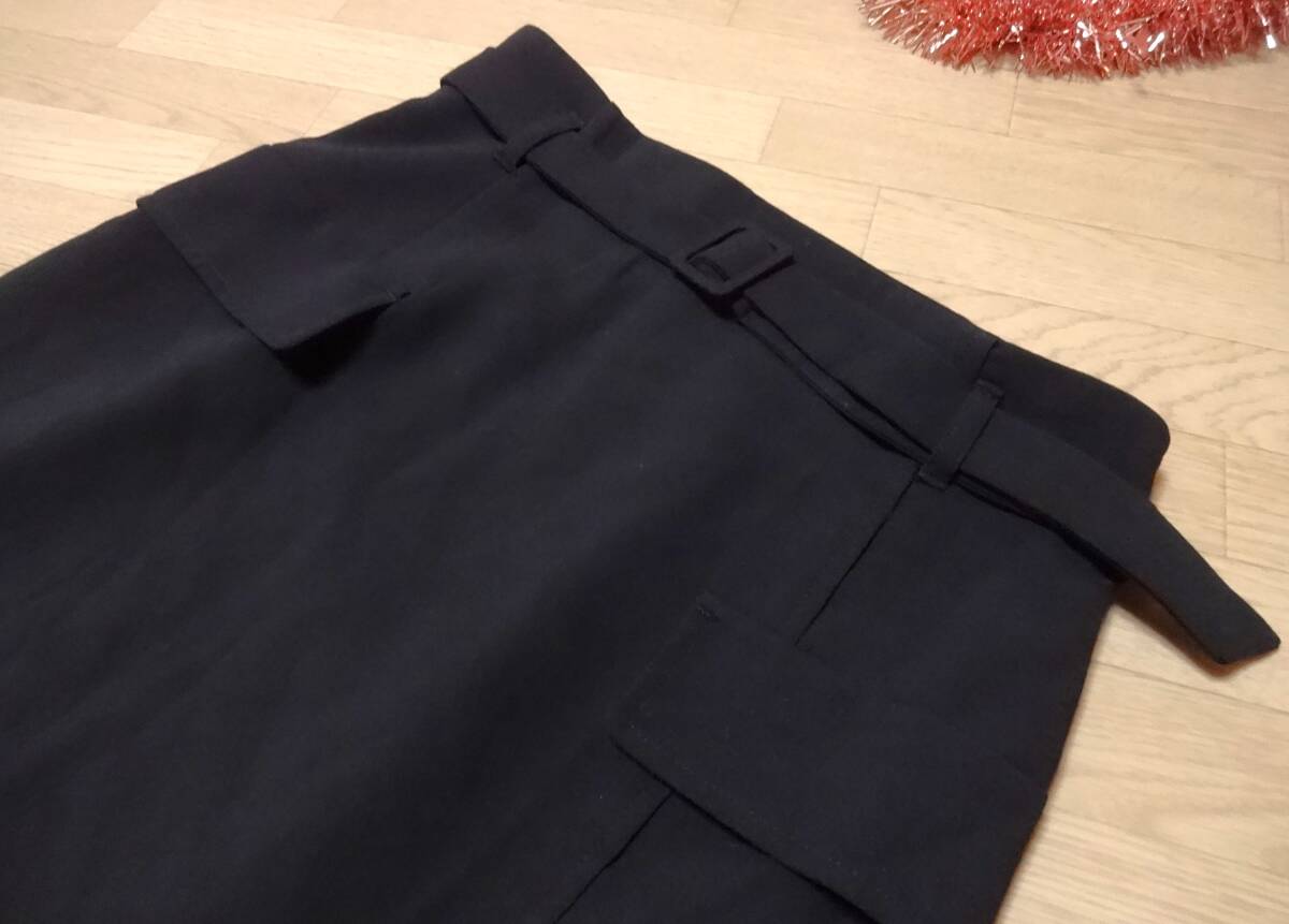 ワールド♪【OPAQUE CLIP】黒ロングスカート38★新品♪_画像2