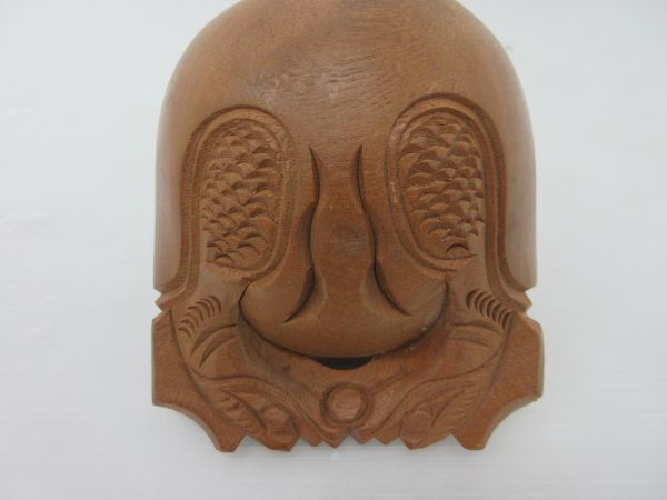 .*1 иен праздник / дерево рыба / размер... примерно 18×16×14cm/ из дерева / дерево гравюра / предметы для домашнего буддийского алтаря / ударные инструменты / традиционные японские музыкальные инструменты / текущее состояние товар *ZK 9.18-2034