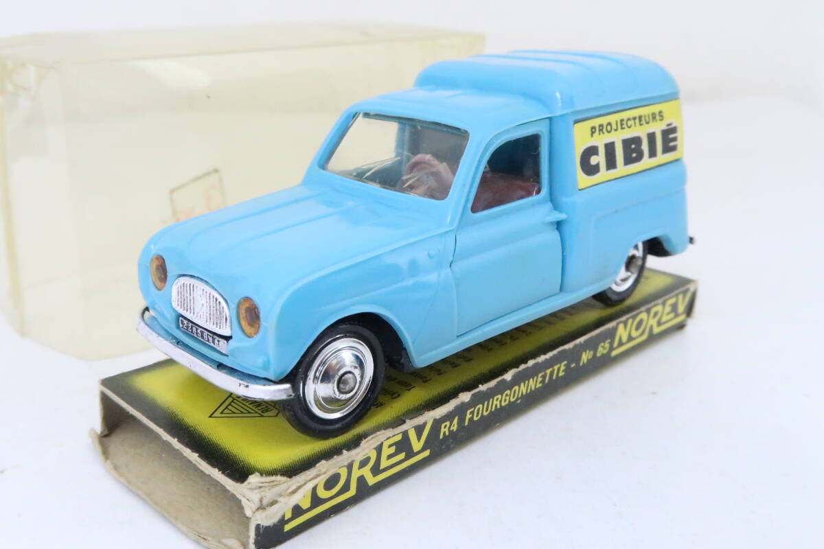  подлинная вещь norev RENAULT R4 CIBIE Renault cattle Cibie дефект иметь 1/43 Франция производства pra Norev с ящиком sare