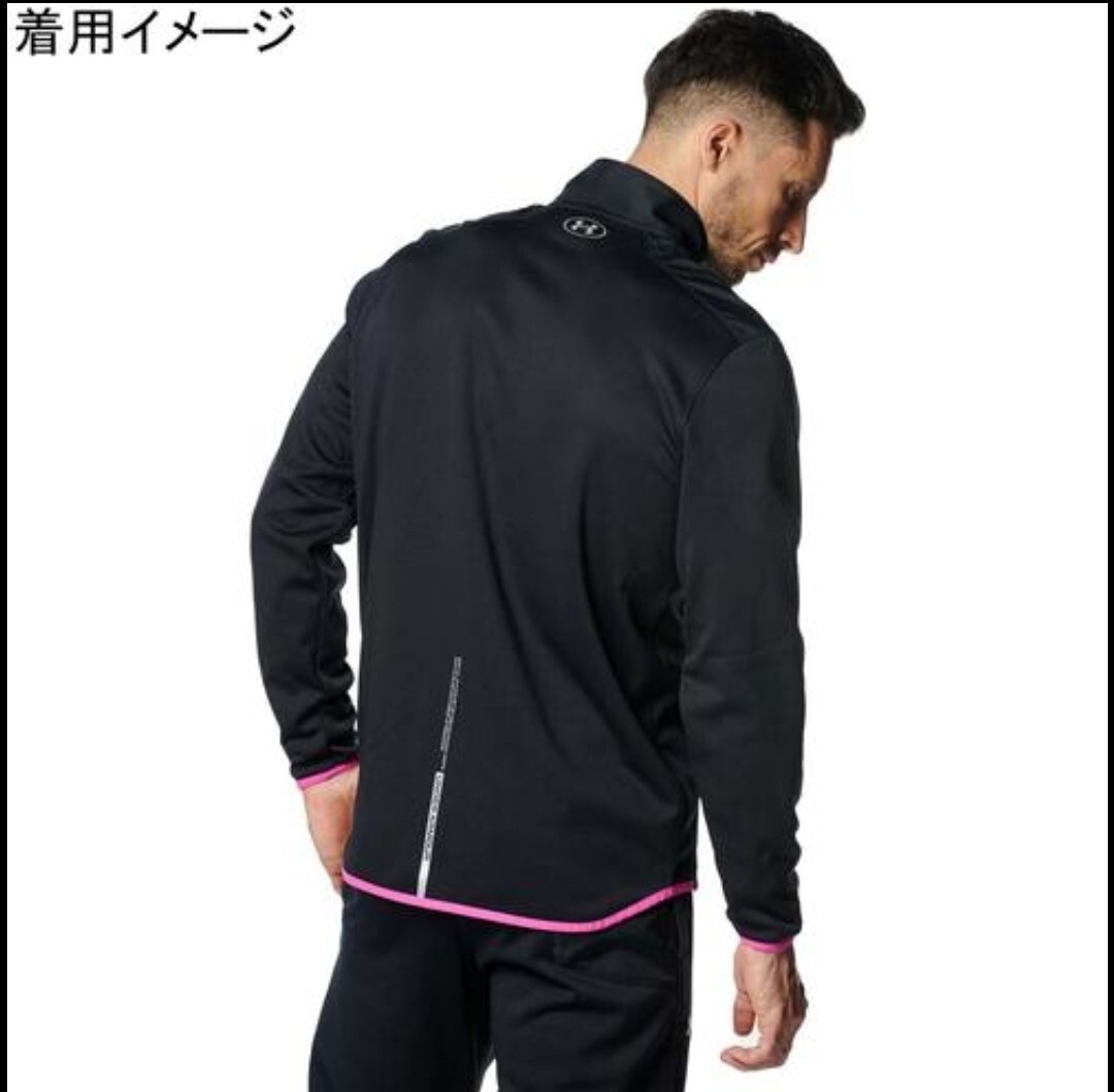 【新品特価!定価11000円が72%OFF!】アンダーアーマー UNDER ARMOUR マックス フルジップ ジャケット 1381327ブラック/裏起毛/サイズXL_画像3