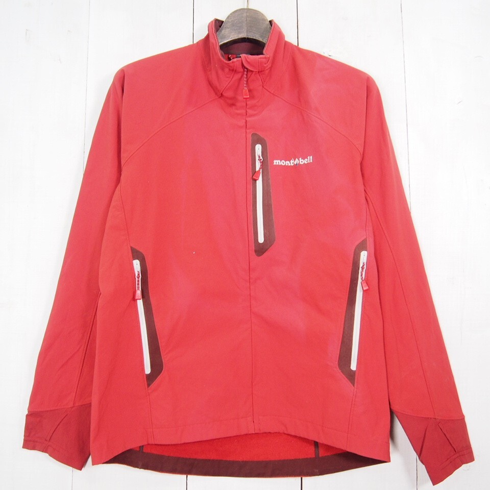 モンベル mont-bell クラッグジャケット Men's/1106555/ストレッチナイロンジャケット(S)エンジ_画像1