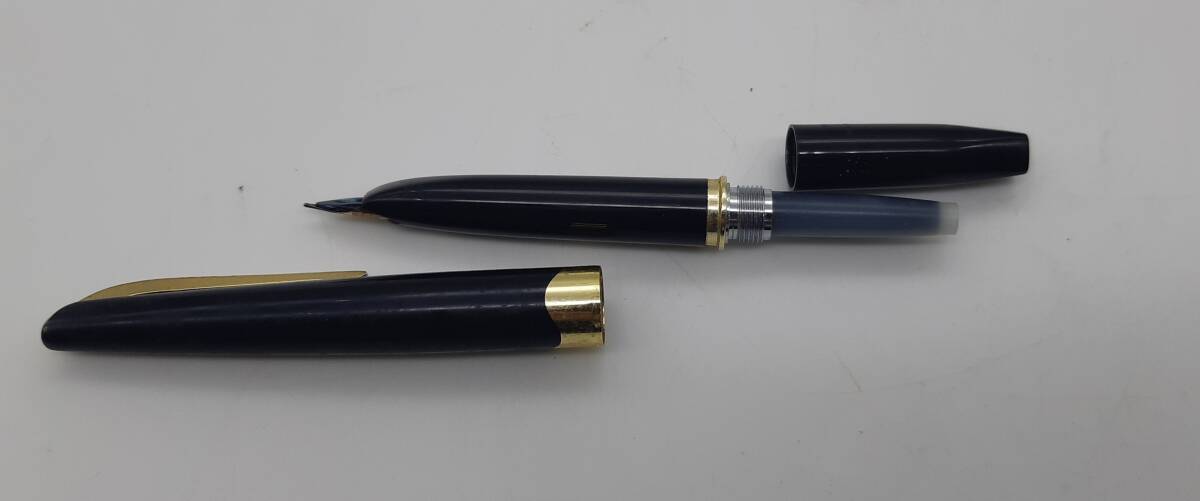 PLATINUM　プラチナ 万年筆 18K 細軟 　■9169 _画像8