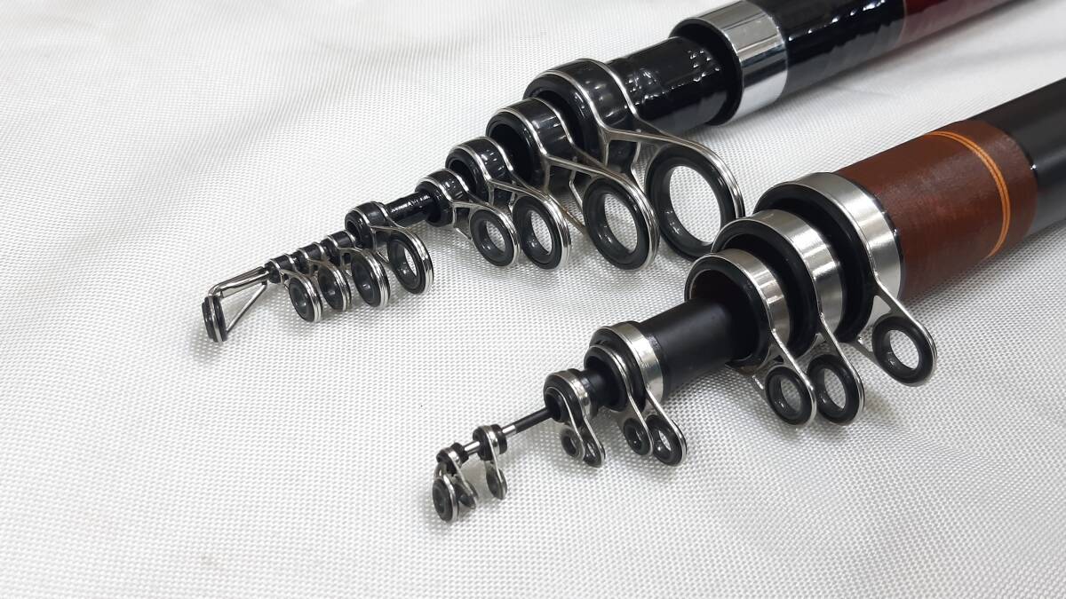 SHIMANO シマノ 磯竿 2本 まとめ HI-POWER SUPER X 浜島 5号 530 浜島 三号 18 ほぼ未使用品 ■1645-1_画像10