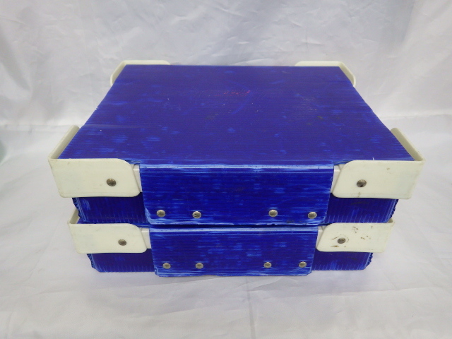 ☆2個セット！精密機器輸送用プラ段ケース！34×27×8cｍ！(＃Ｙ-1152)「80サイズ」☆_画像1