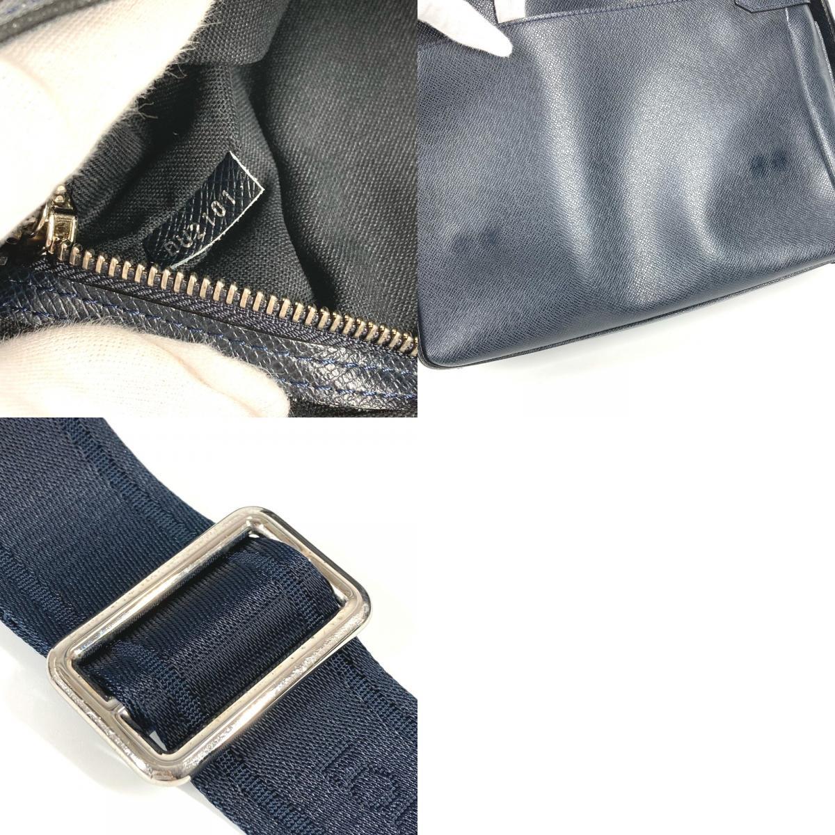 LOUIS VUITTON ルイヴィトン M32624 ロマンMM ロマン MM カバン 斜め掛け メッセンジャーバッグ タイガ ショルダーバッグ ネイビー【中古】_画像10