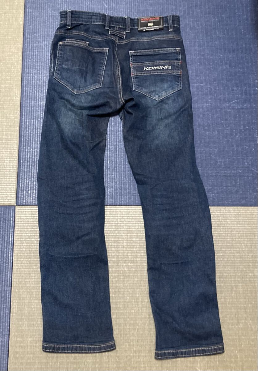 ★コミネ WJ-742R M ケブラージーンズ KOMINE ライディングパンツ 春夏秋バイク デニム ニープロテクター 訳アリ★_画像2