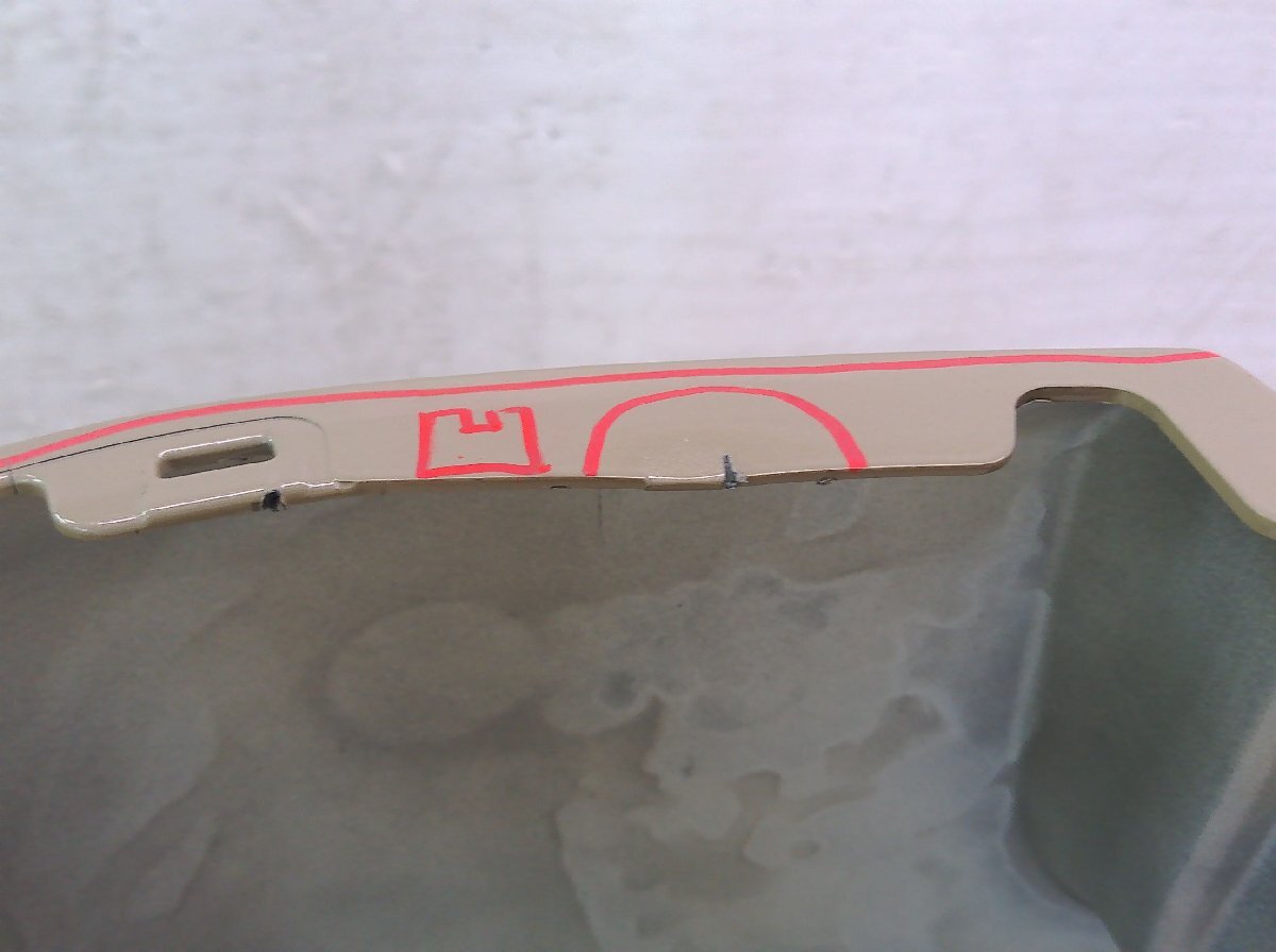 ムーヴ キャンバス LA800S/LA810S リアバンパー ソナー穴2か所 ベージュ/52159-B2A60 中古品[H105-BR4744]_画像8