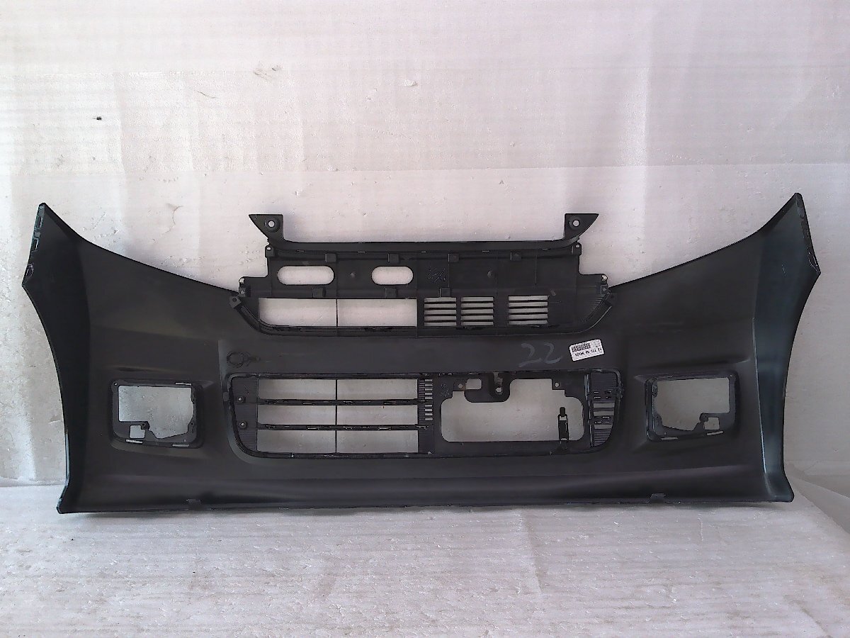 N-BOX カスタム JF1/JF2 フロントバンパー スマートブラック(NH850)/71100-TY0-N000 中古品[H215-BF5373]_画像9