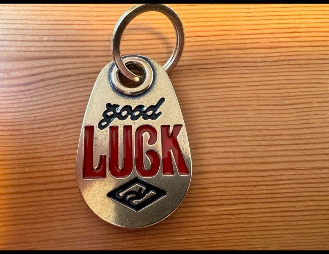 真鍮　レッド　good LUCK キーホルダー　お守り　幸運　アメカジ_画像6