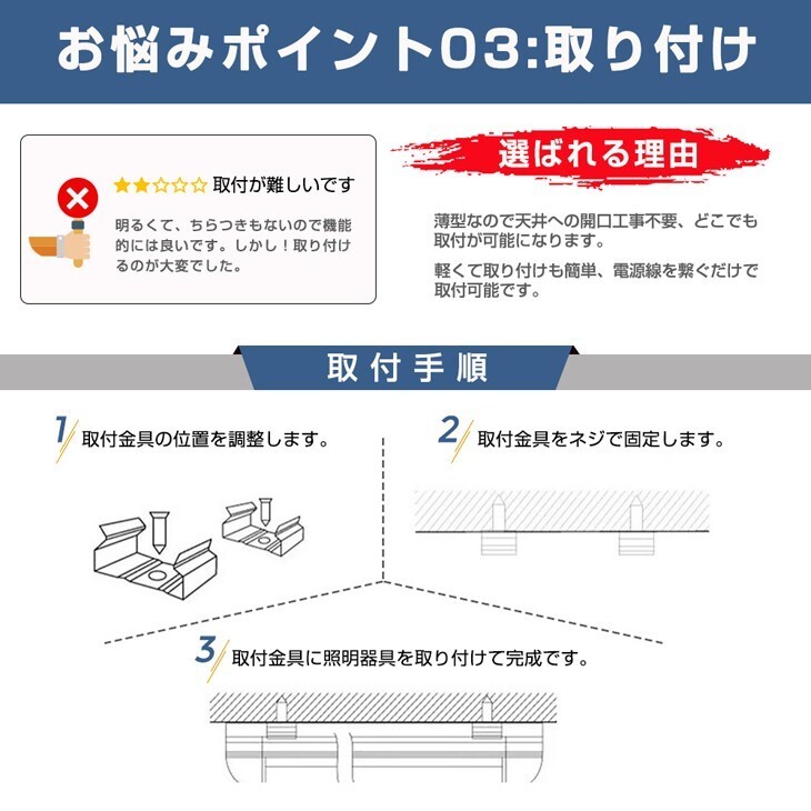 超高輝度 送料無料 4本 100W 直管LED蛍光灯 一体型台座付 1灯・4灯相当 50W 100W形相当 昼光色6000K 6畳以上用 AC110V D19_画像4