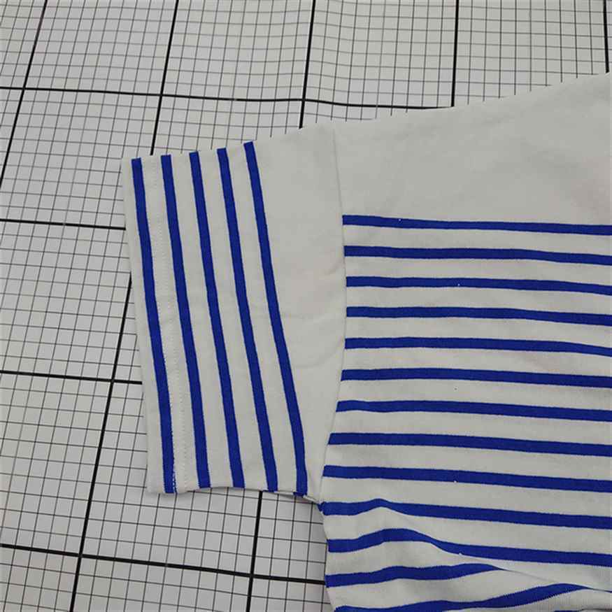 ◇ ⊂ JOURNAL STANDARD ボーダー 半袖 Tシャツ カットソー サイズM ホワイト系ブルー系 レディース E 1509100067375_画像4