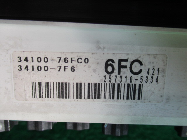 MC21S　ワゴンR　スズキ　スピードメーター　34100-76FC0　[走行：105696km]【動作テストＯＫ】即決！_画像7