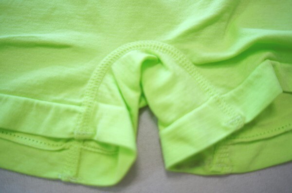 ★ローライズ ストレッチ ホットパンツ/ピチピチショートパンツ/2wayユニセックス/スポーツショーツ/ルームパンツ/黄緑/NOS品_画像4