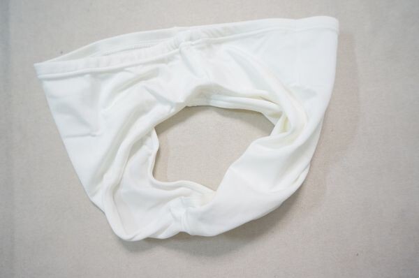 ★ローライズスポーツビキニパンツ/2WAYスポーツショーツ/ホワイト/フィットネスショーツ/水着インナー/片倉製/日本製_画像3