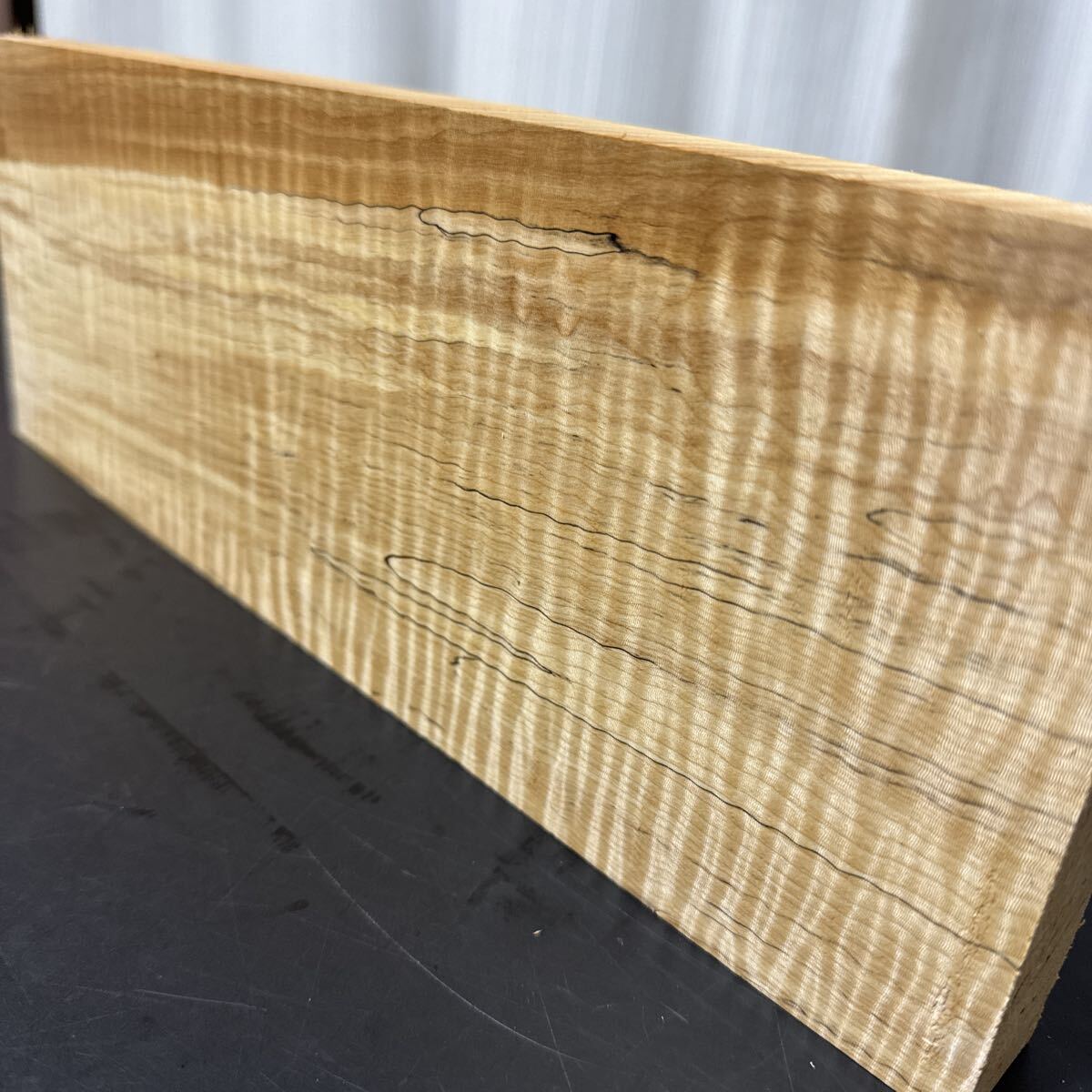 橡 厚板 激虎杢 美杢　352×128×27 60サイズ_画像2