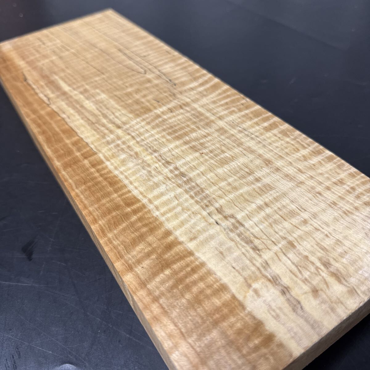 橡 厚板 激虎杢 美杢　352×128×27 60サイズ_画像4