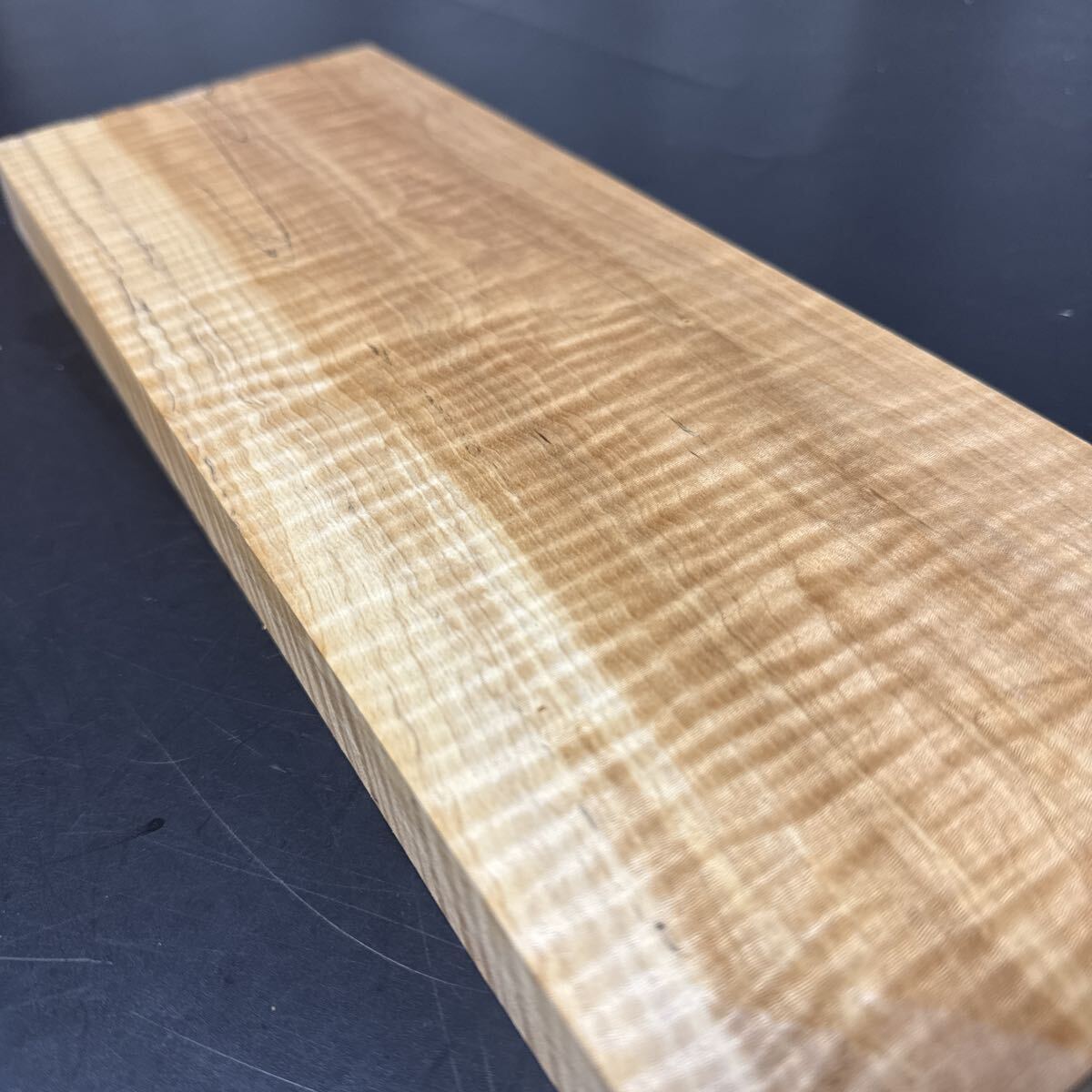 橡 厚板 激虎杢 美杢　352×128×27 60サイズ_画像7