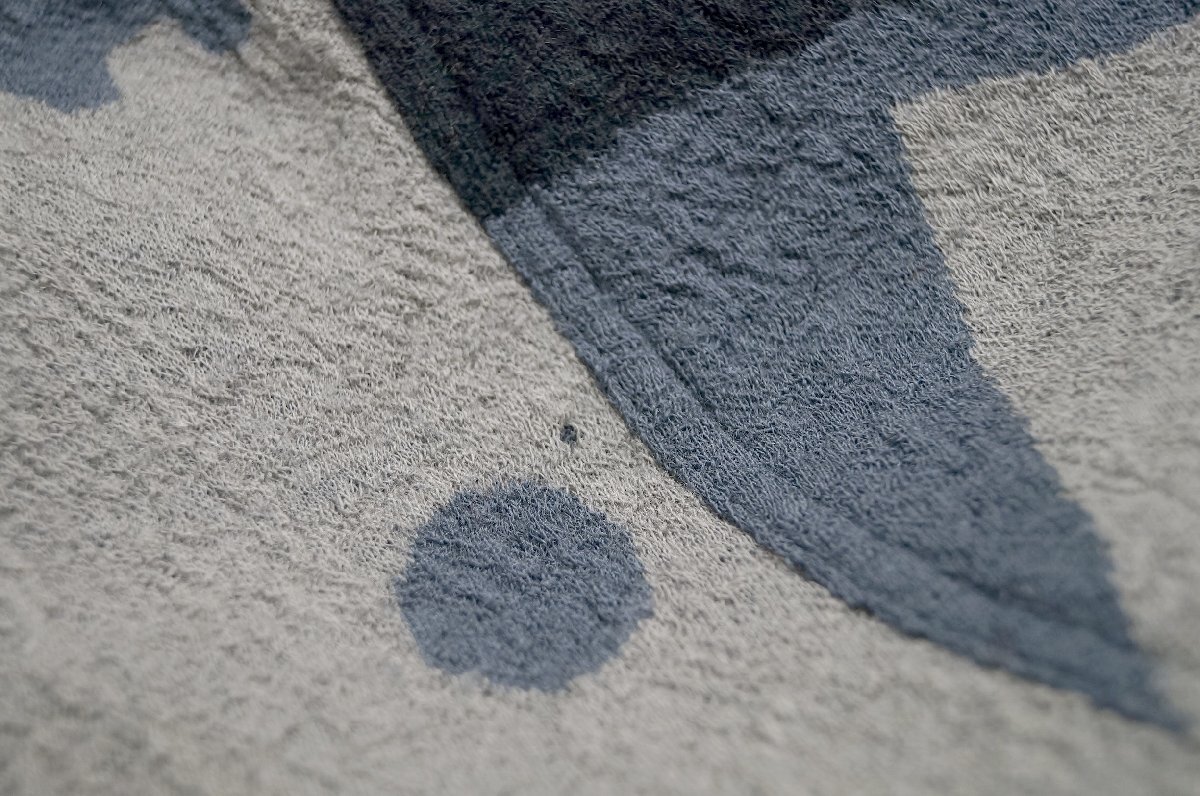 ★EIKO KONDO /エイココンドウ *秋冬 ウール混 幾何学模様 変形 切替デザイン ワンピース /黒グレー 42*　古着のgplus広島 2510t3_画像10