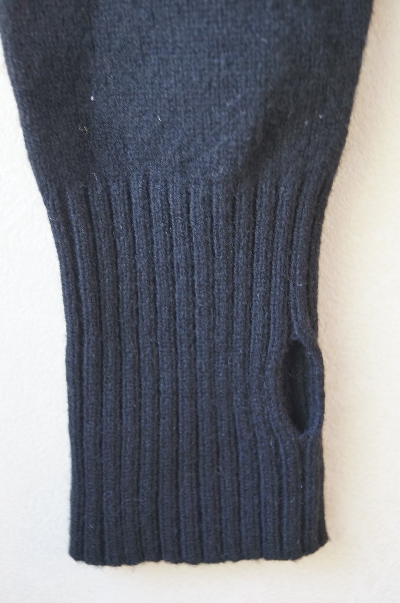 ★To b. by agnes b.(アニエスベー)*秋冬 ハートボタン ウールニットカーディガン 黒 TU* 古着のgplus広島 2510t4 _画像8