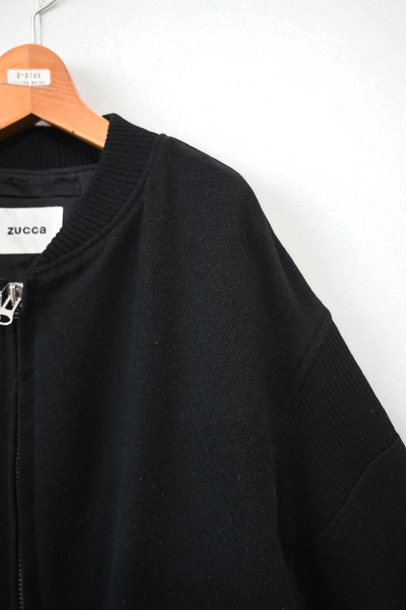 ★ZUCCa/ズッカ　*PEツイード　コクーンコート/size;M　黒//定価￥64.900*　古着のgplus広島　2510r4_画像2