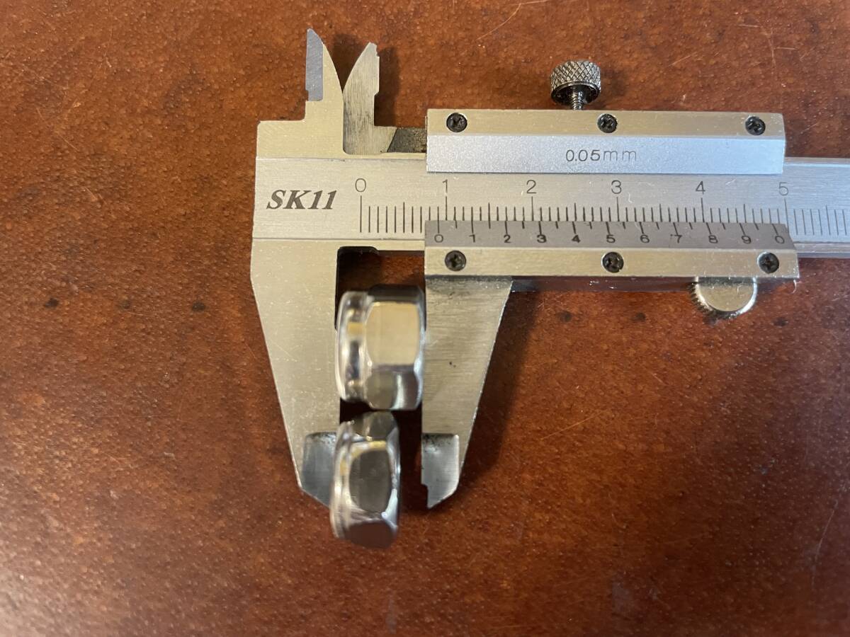 送料180円　ハーレー用　アメリカインチ規格 ステンレス製ロックナット10個セット　選択→UNC5/16-18とUNC3/8-16 _画像6