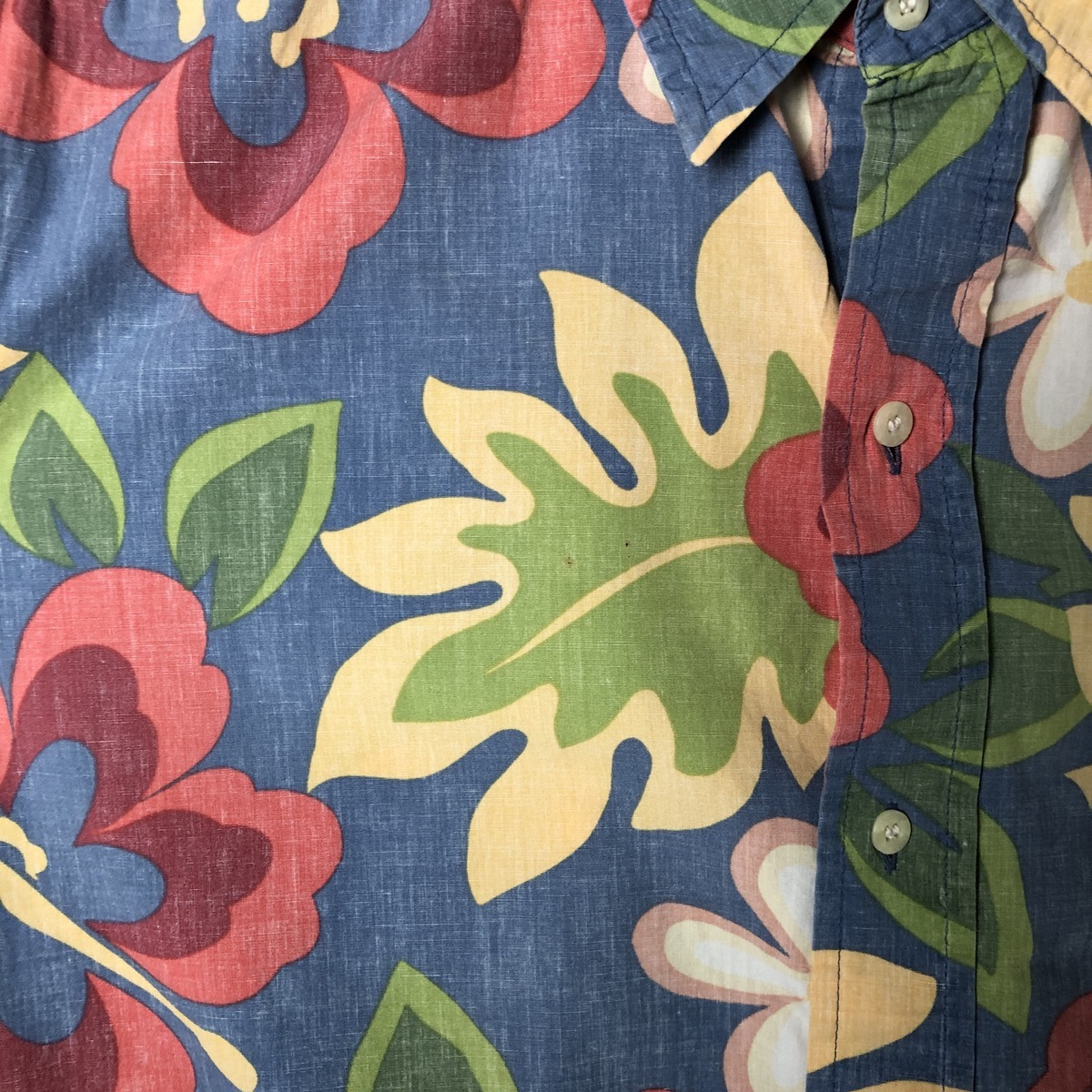 古着 レインスプーナー フィルエドワーズ 総柄 花柄 ハワイアンアロハシャツ ボックスシャツ ハワイ製 メンズL相当 /eaa577563_画像6
