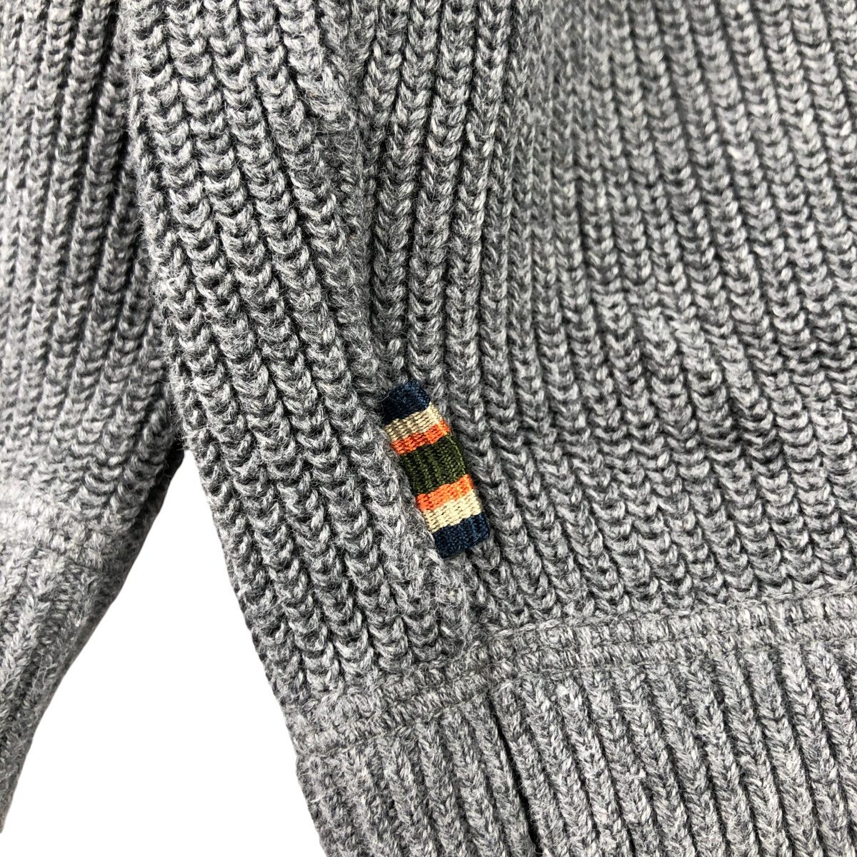 古着 エディーバウアー Eddie Bauer リブ編み コットンニットセーター 中国製 メンズL相当 /eaa589706_画像4