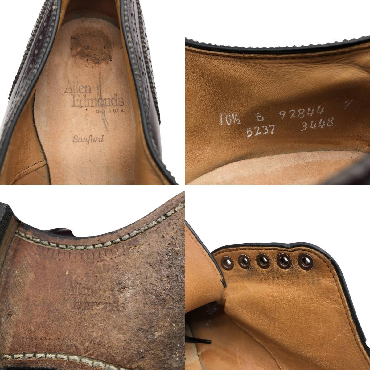  б/у одежда a Len Ed monzALLEN EDMONDS Sanford распорка chip обувь USA производства мужской 28.5cm соответствует /svb001111