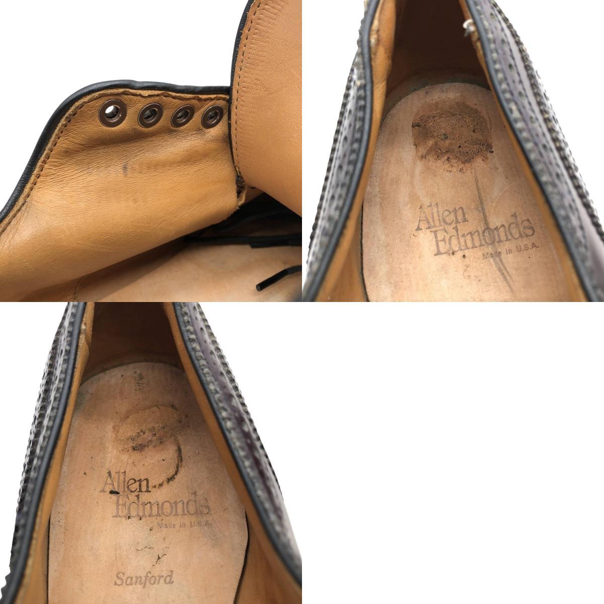  б/у одежда a Len Ed monzALLEN EDMONDS Sanford распорка chip обувь USA производства мужской 28.5cm соответствует /svb001111