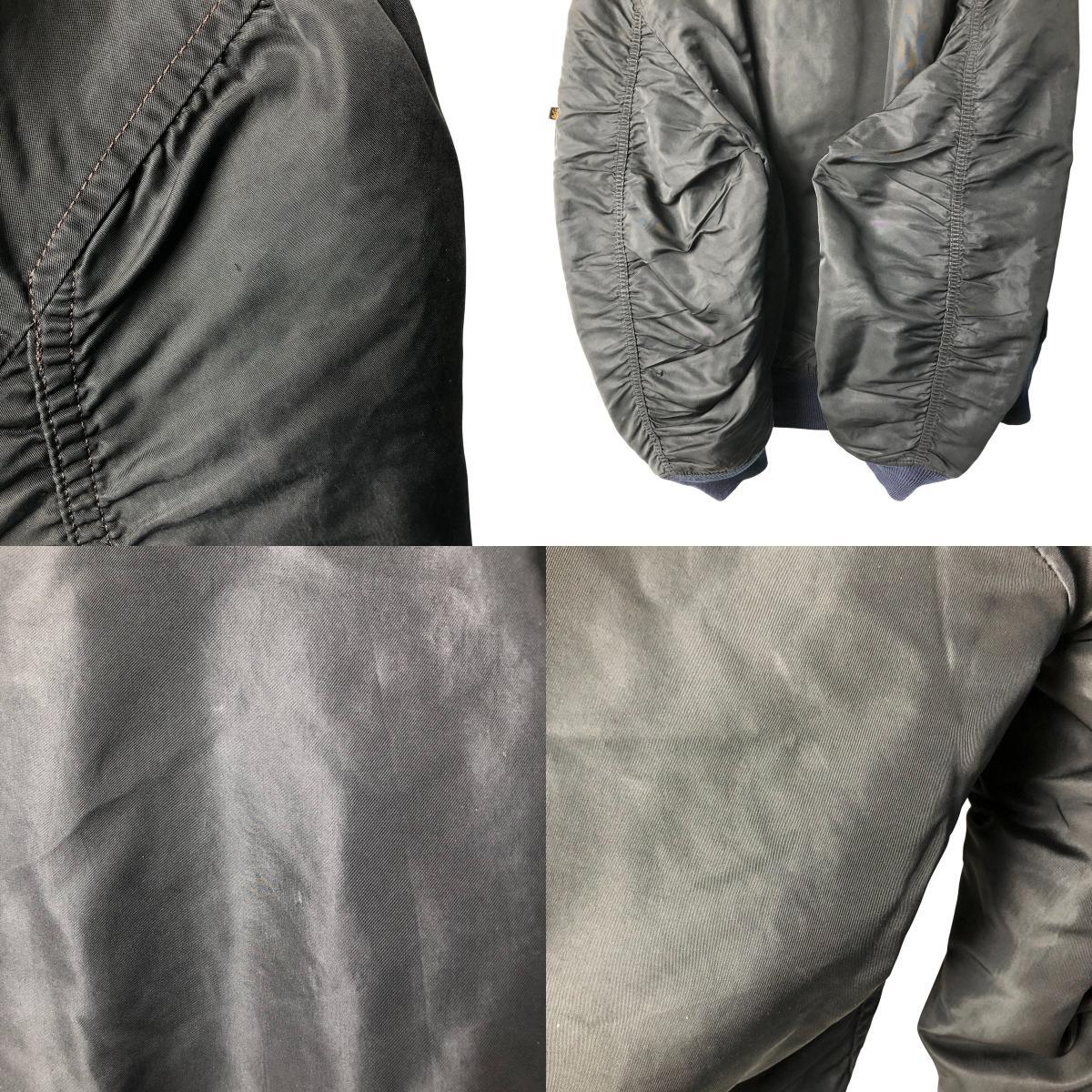 古着 90年代 民間品 アルファ ALPHA MA-1タイプ ミリタリー フライトジャケット メンズXXL相当 ヴィンテージ /eaa589373_画像8