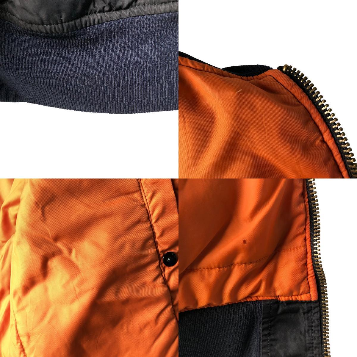 古着 90年代 民間品 アルファ ALPHA MA-1タイプ ミリタリー フライトジャケット メンズXXL相当 ヴィンテージ /eaa589373_画像9