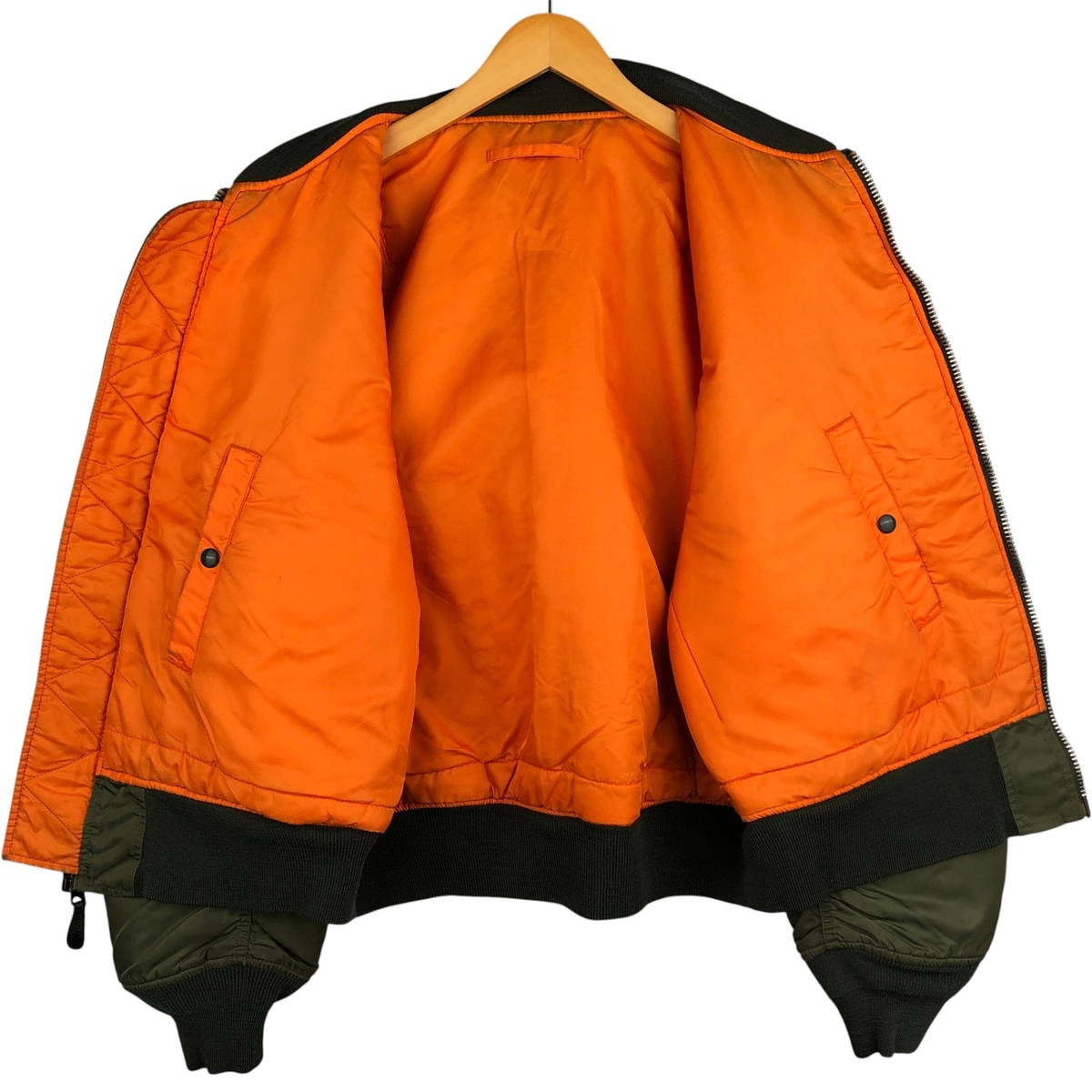 古着 民間品 アルファ ALPHA MA-1タイプ ミリタリー フライトジャケット メンズXL相当 /eaa591933_画像3