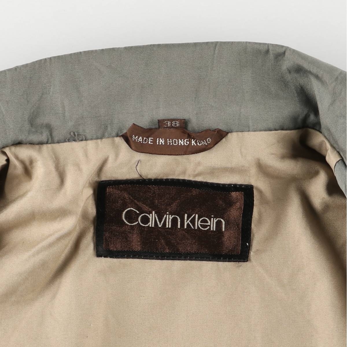 古着 80~90年代 カルバンクライン Calvin klein コットンジャケット メンズM相当 ヴィンテージ /eaa585173_画像4