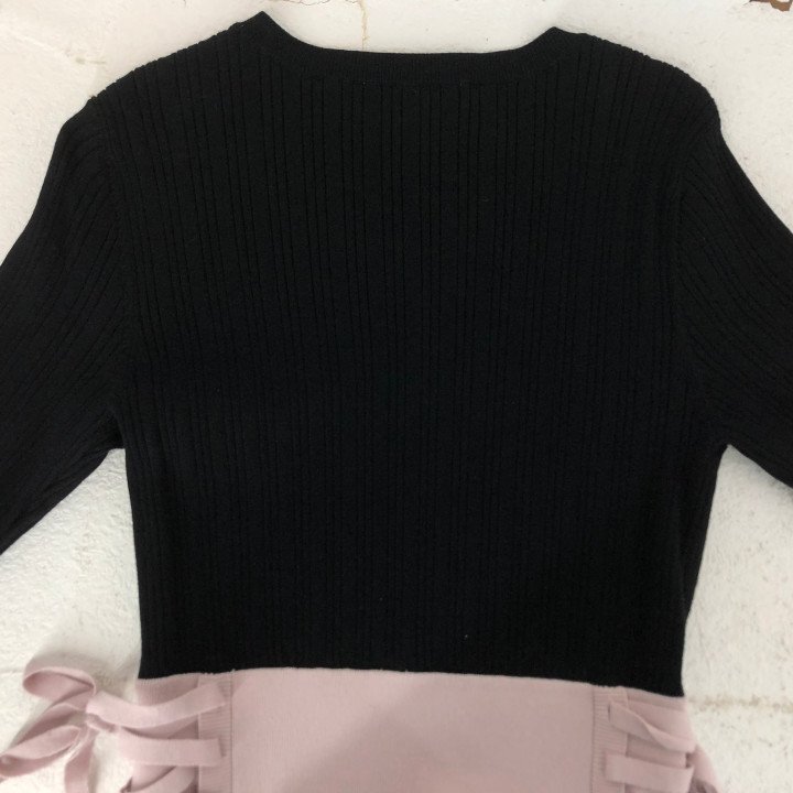 Apuweiser-riche アプワイザーリッシェ サイドUP ニットワンピース SIZE: 2 ピンク/ブラック LH632025100204_画像9