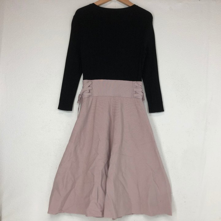 Apuweiser-riche アプワイザーリッシェ サイドUP ニットワンピース SIZE: 2 ピンク/ブラック LH632025100204_画像2