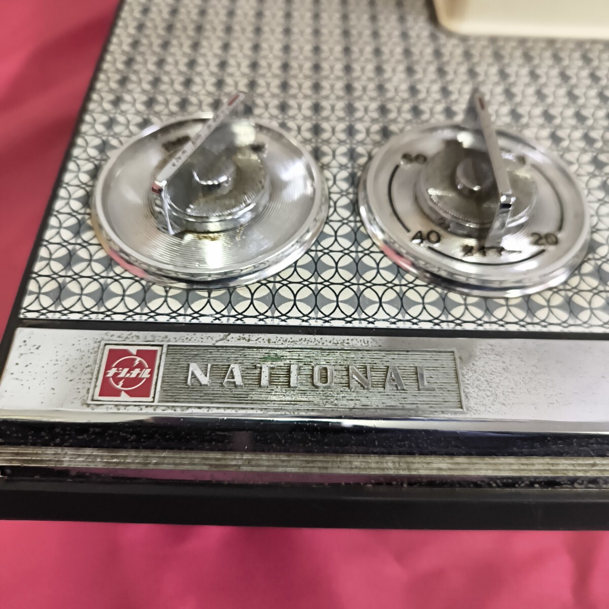 ◎【ナショナル レトロ扇風機】当時物 ナショナル扇風機 F30LZ 羽根の大きさ30cm 扇風機 ブルー 3枚羽根 約5.2kg 281-2_画像4