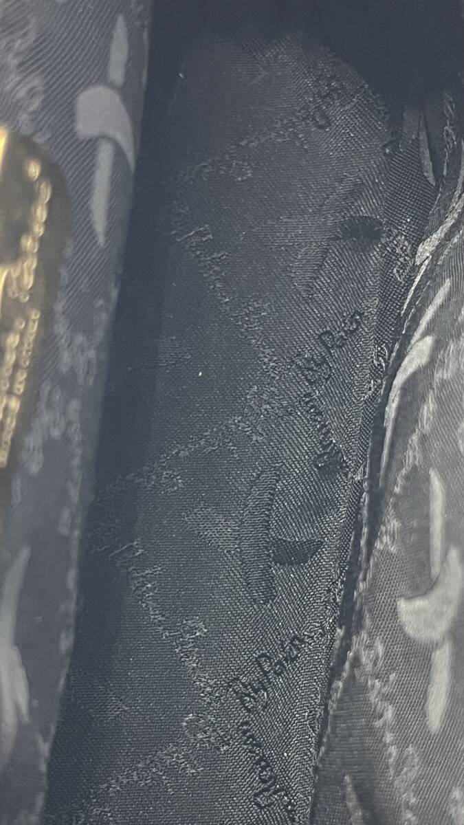 Paloma Picasso パロマ ピカソ シェル クロスボディバッグ ハンドバッグ 2way バッグ かばん ブラック 黒 長期保管品 現状品 10-1_画像9