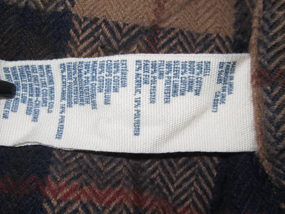 アメリカンイーグル ミリタリージャケット Lサイズ40 大きめ サンタクロース トナカイ コットン ダメージ加工 裏キルティング 松岡佳博_画像9