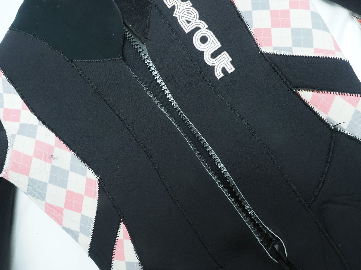 BREAKER OUT ウエットスーツ 5mm レディース 168cm/58kg 40-50DIVE 素材:表ジャージ/裏起毛 背中防水ファスナー付 [3F-64907]_画像7