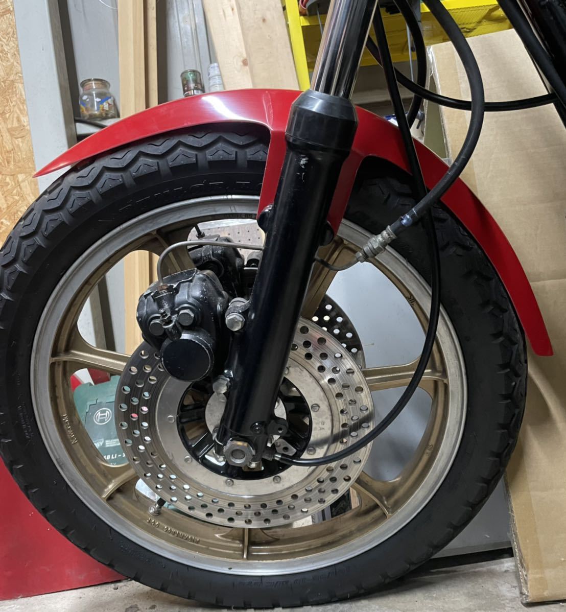 送料込み　ボルト留めトンガリフェンダー　Z1 Z2 KZ900 KZ1000 Z400FX KH400 Z250FT 当時物　リード　キジマ　イノウエ_画像1
