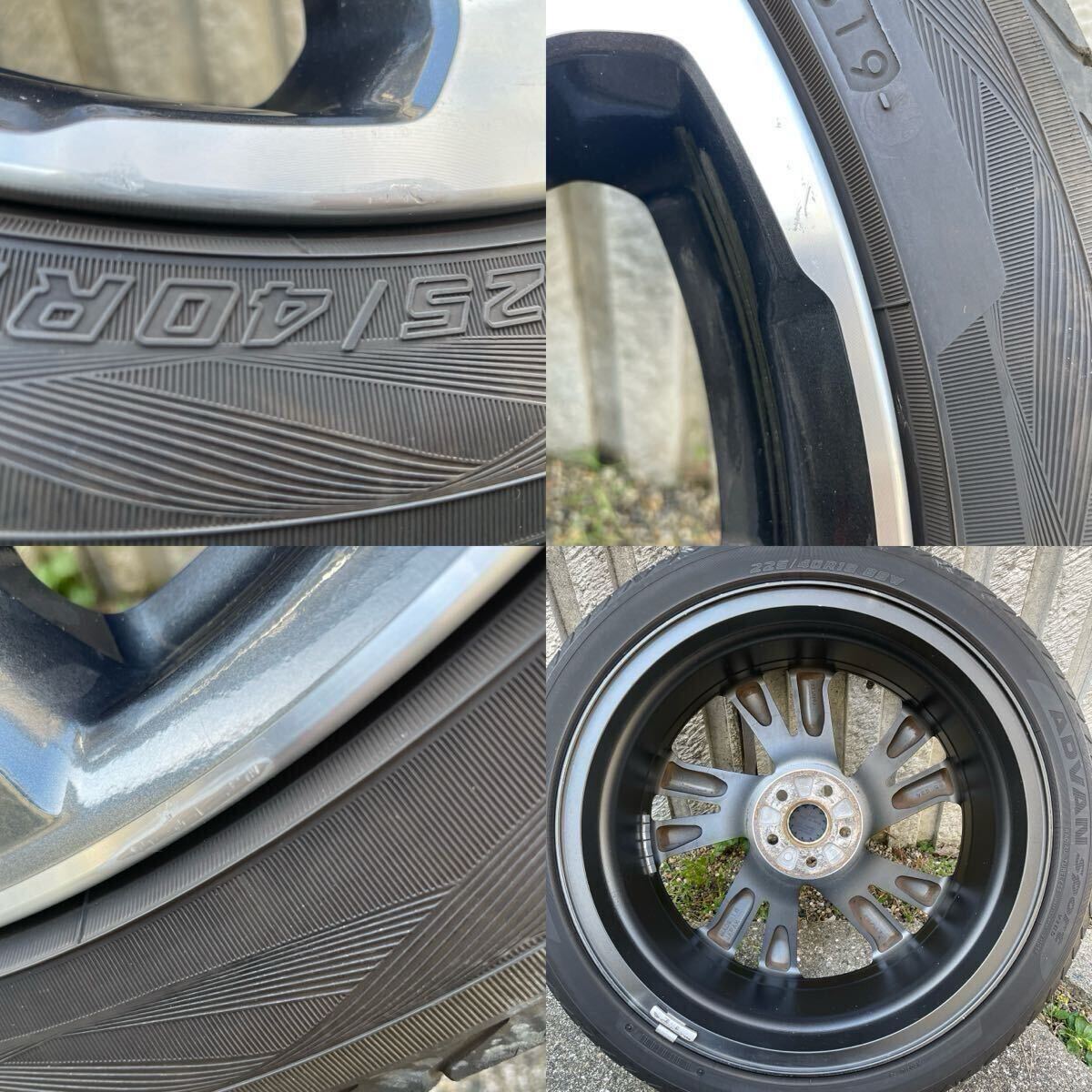 【着払い】スバル インプレッサG4 純正ホイール18インチ 7.5J+55 100/5H タイヤ付き インプレッサスポーツ/BRZ 等_画像7