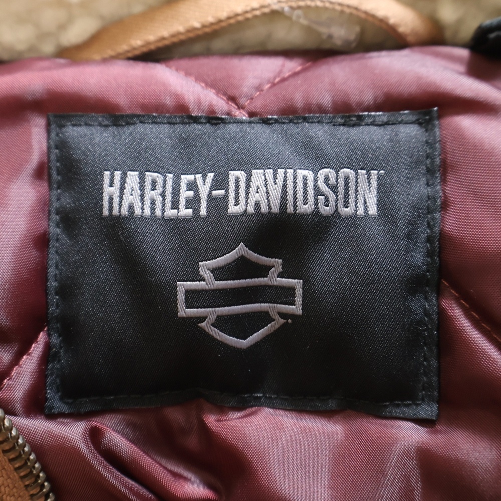 ハーレーダビッドソン 22AW Jacket Woven Chestnut ウーブンチェスナット キルティング襟ボアジャケット ブラウン 97423-23VM_画像7