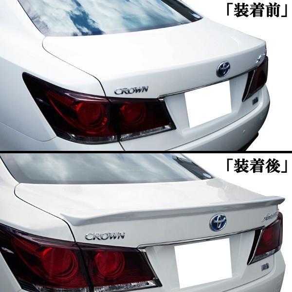 商品製造工場紹介動画付 クラウン GRS210 マジェスタ GWS210 リアトランクスポイラー 純正パール 062 塗装済 純正トランク ポン付け装着_画像4
