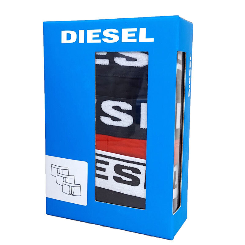 【69538-32】新品　DIESEL　ディーゼル　アンダーウェア 3枚組　黒/黒/赤　XL　メンズ　 00CKY3 RIAYC E5037　ボクサーパンツ　下着_画像10