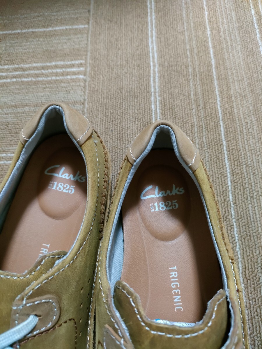 サイズ：UK 8　未使用品　Clarks クラークス TRIGENIC レザー シューズ スニーカー 本革 靴_画像4