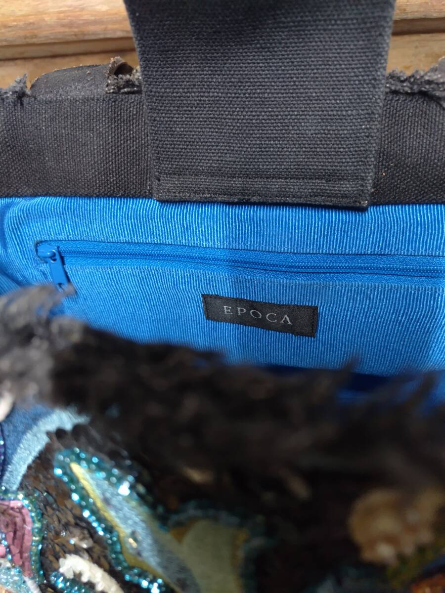 EPOCA スパンコール ハンドバッグ_画像6