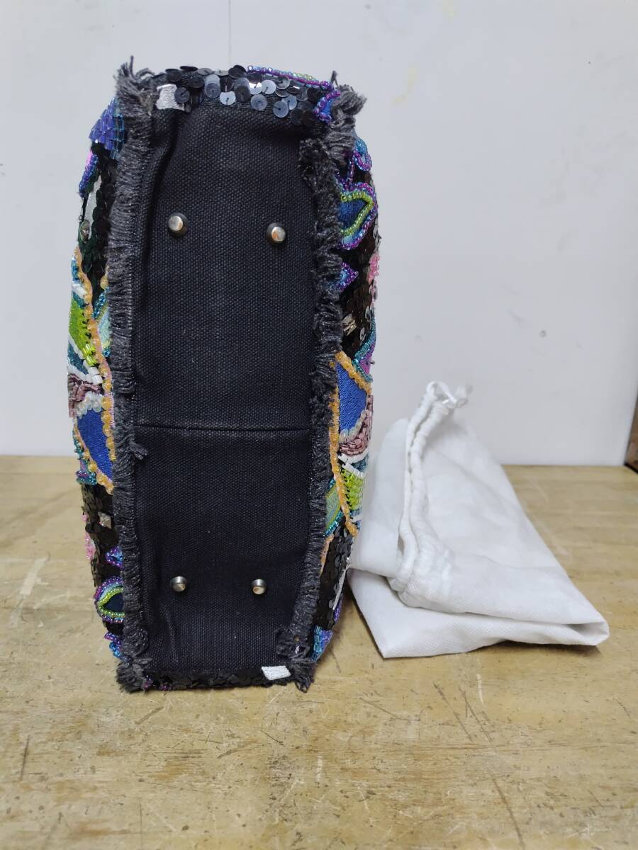 EPOCA スパンコール ハンドバッグ_画像8