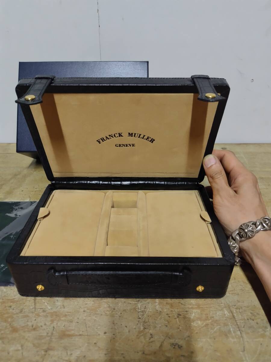 フランクミュラー 時計用 クロコレザー 空箱 検)FRANCK MULLER 化粧箱 ボックス_画像2